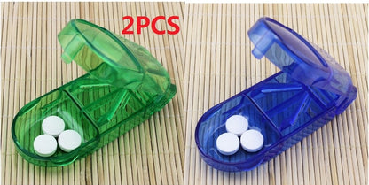 eybag Pill Caplets Medicine Dose Tablet Cutter Splitter Divide Compartment Storage Box Compartment Storage Box Portable Home Medicine