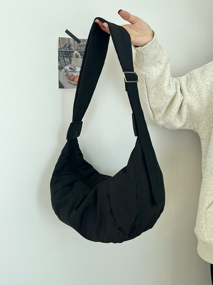 eybag Fashion Hobo Bags Women Large-Capacity Crossbody Dumpling Bag Down Cotton Casual Simple And Versatile Shoulder Bag