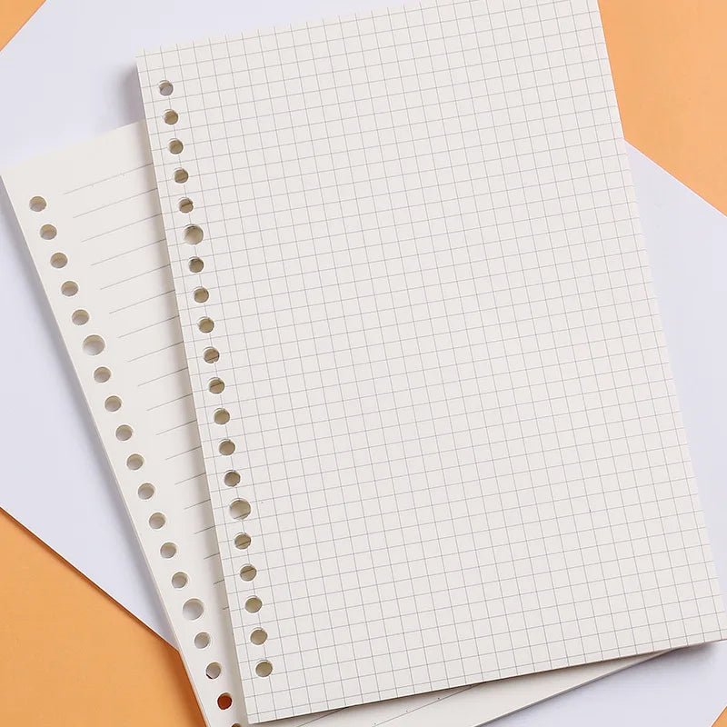 eybag A5 B5 20Holes Loose-Leaf Notebook Refill 60Sheet Spiral Binder Paper Index Inside Page Dot Grid Blank Connell Stationery