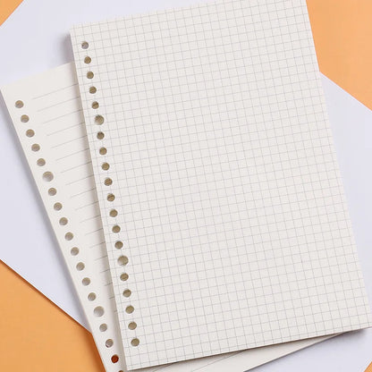 eybag A5 B5 20Holes Loose-Leaf Notebook Refill 60Sheet Spiral Binder Paper Index Inside Page Dot Grid Blank Connell Stationery