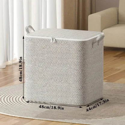 eybag 1pc Household Large Capacity Storage Bag Non-woven Material, Closet Wardrobe Organizer Can Be Used For Quilt Clothing, Toys