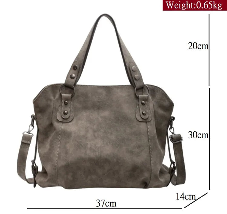 Lkblock Large Capacity Women Shoulder Bags Casual Suede PU Leather Women's Handbags Purses Big Crossbody Bag Sac A Main Femme Designer