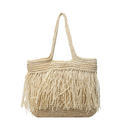 eybag Fashion Women's Straw Bags 2024 Quality Handmade Rattan Beach Bag Summer Travel Handbags And Purses Straw Female Shoulder Bags