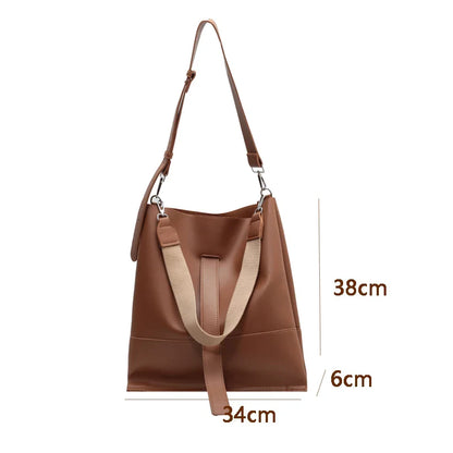 eybag Women PU Casual Messenger Bag High Quality Large Capacity Fashion Shoulder Bag Trendy All-Match Commuter Handbags