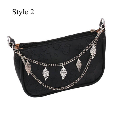 eybag Multi-layer Metal Bag Chain Decor For Handbag Decorative Chain Exquisite Halloween DIY Purse Chain Replacement Bag Accessories