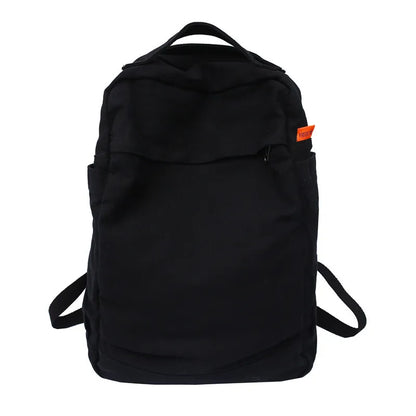 eybag New Women Backpack Canvas Rucksack Casual Solid Color Daypack Large Capacity School Bag for Unisex Book Bag