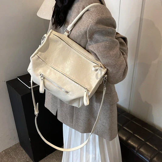 eybag Small PU Leather Crossbody Bags Lady Retro Shoulder Bag for Women 2024 Winter Fashion New Trend Y2K Handbags and Purses