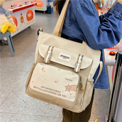 eybag Japanese Kawaii Shoulder Bag Women High Quality Nylon Handbags and Purses School Bags For College Student Tote Bag Crossbody Bag