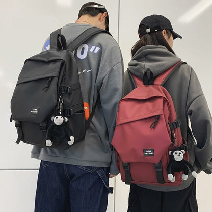 eybag Men Schoolbag Male Harajuku Black High School College Student Fashion Backpack New Harajuku Waterproof Backpacks