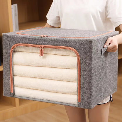 eybag Foldable Storage Organizers Clothes Blanket Quilt Organizer Box Large Capacity Closet Sweater Storage Clothes Cabinet Organizer