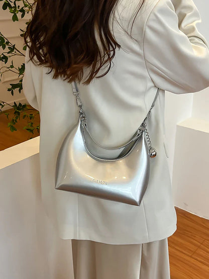 eybag Patent Leather Hobos Shoulder Crossbody Bags for Women Handbags and Purses 2024 New Trendy Design Messenger Bag High Quality