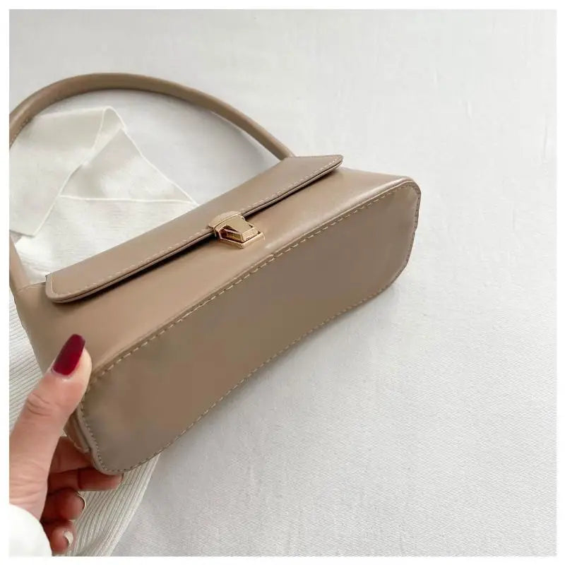 eybag Women's Shoulder Bag Handbag Retro Underarm Bag Fashion Simple Solid Color New Hand Shoulder Bag