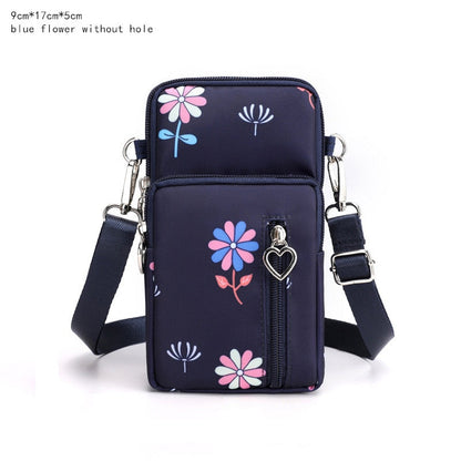 eybag Women's Mini Shoulder Bag Oxford Waterproof Handbag Wrist Pouch Wallet Sports Cell Mobile Phone Bag Crossbody Bags for Girls