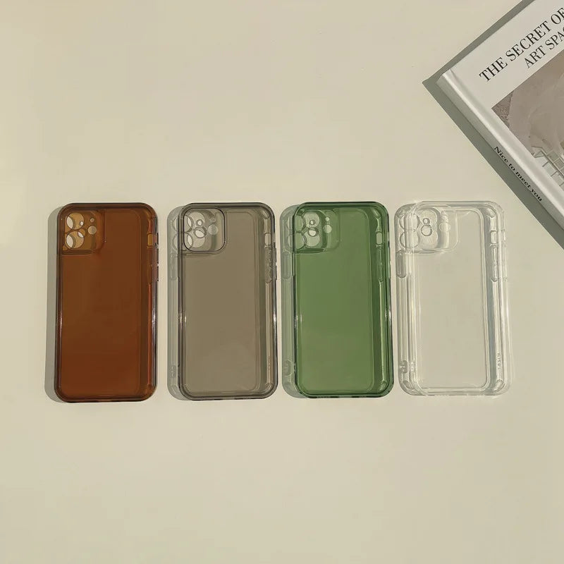 eybag Multicolor Transparent Phone Case for Iphone 15 14 13 12 11 Pro XS Max 14 15 Plus 13 12 Mini XR X 7 8 Back Cover Shell