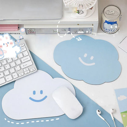 eybag Kawaii Cloud Mouse Pad Cute Desk Mat Waterproof Non Slip Insulation Pad Korean Stationery Table Mat Coster Office Supplies