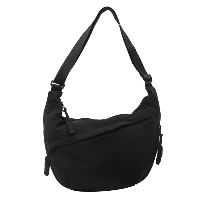 eybag Leisure Crossbody Hobo Bag with Large Capacity Versatile and Niche Design Nylon Shoulder Bag Student Class Mailman Bag