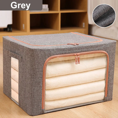 eybag Foldable Storage Organizers Clothes Blanket Quilt Organizer Box Large Capacity Closet Sweater Storage Clothes Cabinet Organizer