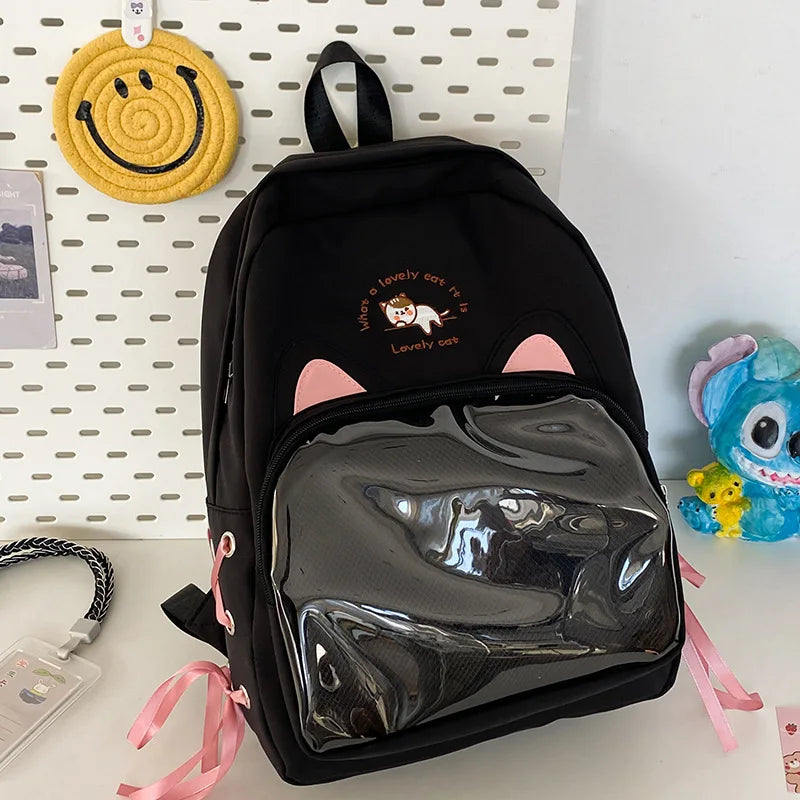 eybag Japanese Kawaii Itabag For 20cm Doll School Bags For College Student Backpack Women Cat Ears Lovely Backpacks Mochilas Mujeres