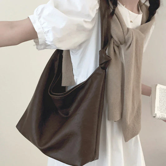 eybag Versatile Casual Shoulder Bag Large Capacity Vintage Sense Fashionable Underarm Bag Niche Design High Quality Women Crescent Bag