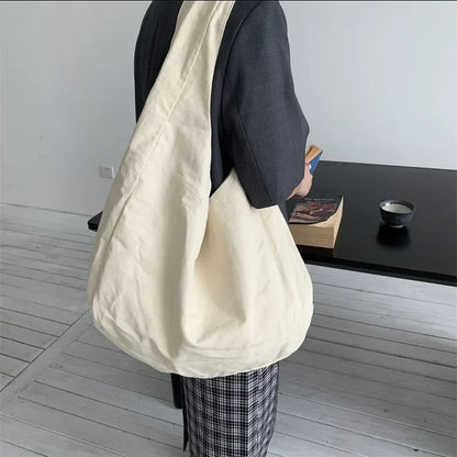 eybag Women Canvas Crossbody Bag Oblique Cross Single Backpack Large Capacity Shoulder Bag Retro Dumpling Hobos Bag Shoulder Bag