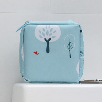 eybag Fashion Waterproof Tampon Storage Bag Cute Sanitary Pad Pouches Portable Makeup Lipstick Key Earphone Data Cables Organizer