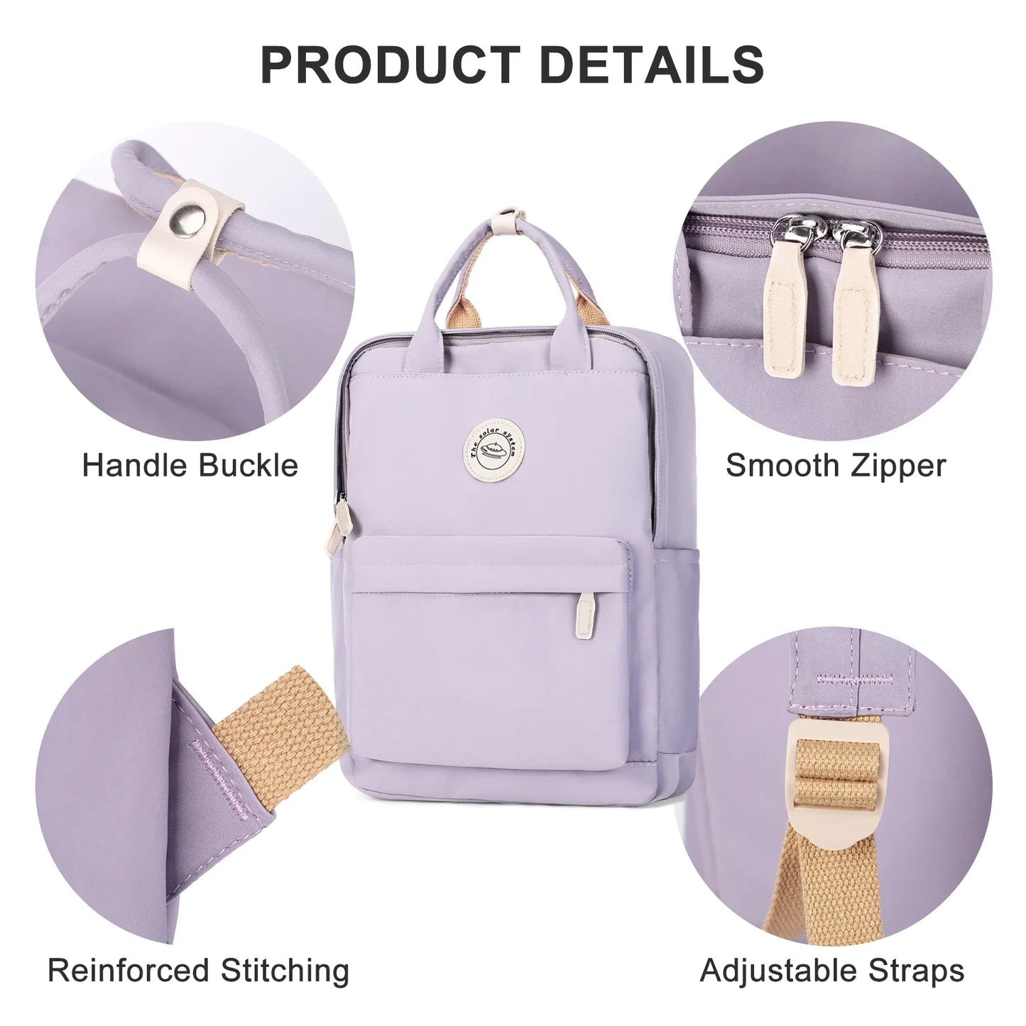 eybag Lightweight School Backpack for Women Men, Laptop Travel Casual Daypack College Secondary School Bags Bookbag for Teenage Girls