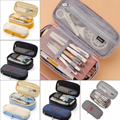 eybag Large Capacity Pencil Case Stationery School Supplies Pencil Cases Pouch Office Desk Storage Bag Students Kids Pen Case Bags Box