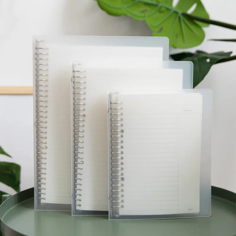 eybag Diary A4 A5 B5 Transparent Loose Leaf Binder Notebook Inner Core Cover Note Book Journal Planner Office Stationery Supplies