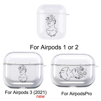 eybag Cover For Apple Airpods 2 1 3 Case Earphone Coque Soft Protector Fundas Airpods Pro Air Pods Covers Earpods Line Couple Hot Kiss