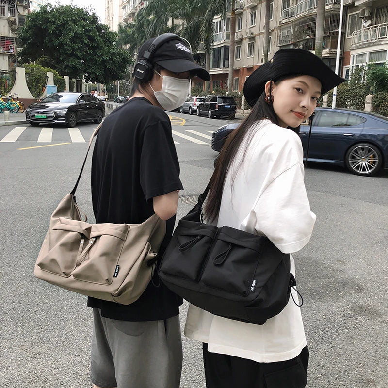 eybag 2024 Fashion Cool Big Crossbody Bags For Women and Men High Quality Multipockets Book Nylon Bag Hobos Shoulder Bag Women Bolso