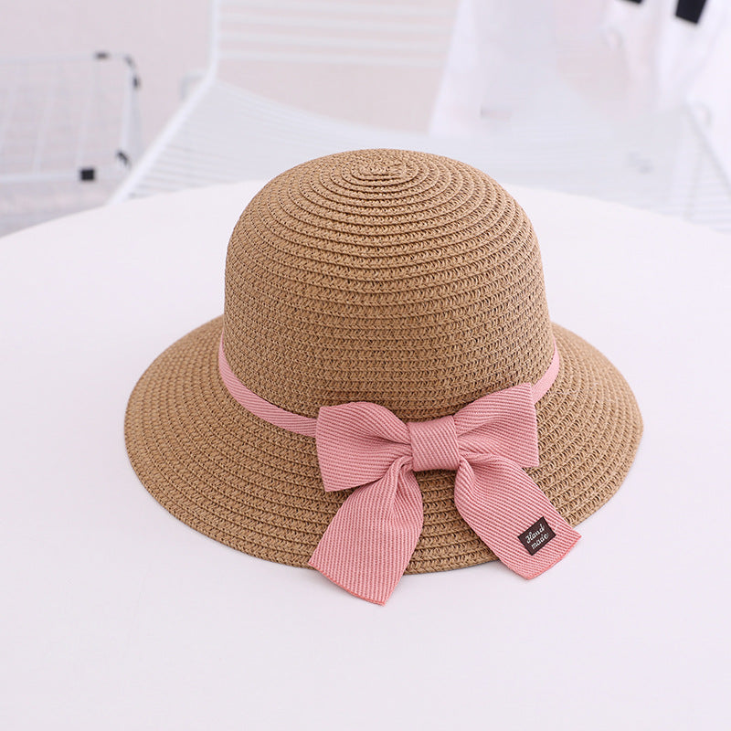 eybag Parent-Child Hat Crossbody Bag For Women Girls Same Paragraph Sun Hat Straw Sun Protection Beach Travel Holiday Parent-Child Cap