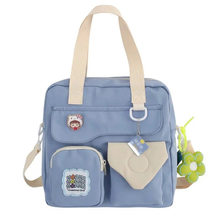 eybag Japanese Preppy Handbags Women Kawaii School Backpack For Teenage Girls Nylon Bag Large-capacity Crossbody Bags Shoulder Bag