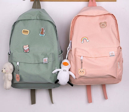 eybag Japanese Girls' Schoolbag Women's Korean School Student's Cute Small Backpack High School Student's Large Capacity Backpacks