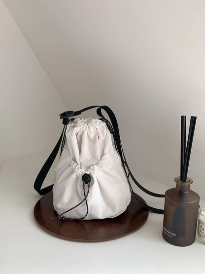 eybag Ruched Drawstring Bags for Women Soft Light Crossbody Bags for Women 2024 Casual Designer Shoulder Bag Phone Flap Mini Handbags