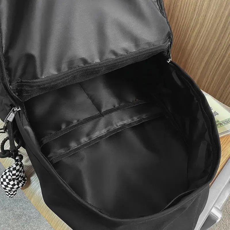 eybag Unisex Fashion Korean Nylon Backpack Students Japanese Trend Letter Schoolbag Female Casual Large Capacity Travel Backpack