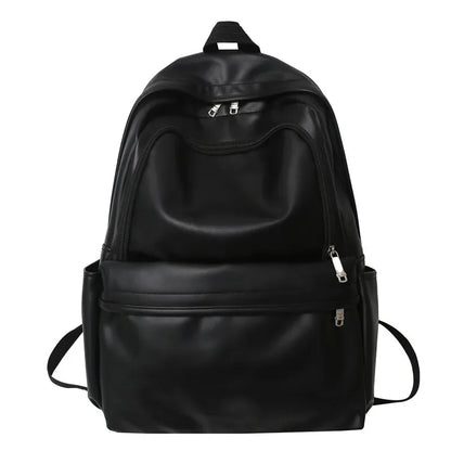 eybag PU Fashion Backpack High School Student New PU Leather Fashion High Capacity Women's Backpack College Student Backpacks