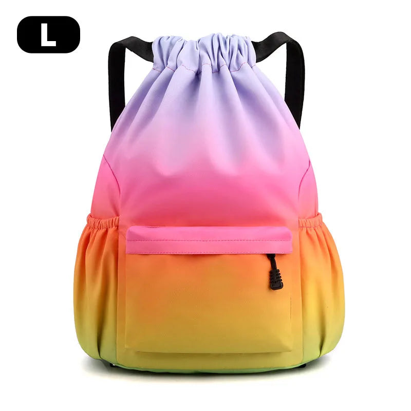 eybag Fitness Swimming Bag Outdoor Sports Storage Bag of Women Gym Bag Large Capacity Waterproof Drawstring Backpack Travel Bag