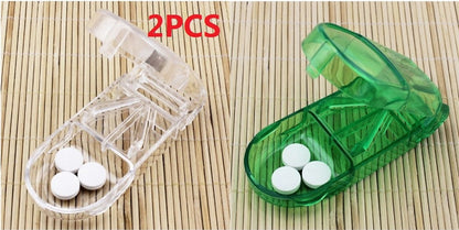 eybag Pill Caplets Medicine Dose Tablet Cutter Splitter Divide Compartment Storage Box Compartment Storage Box Portable Home Medicine