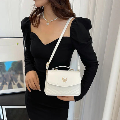 eybag PU Versatile And Fashionable Portable Small Square Bag, Single Shoulder Crossbody Bag