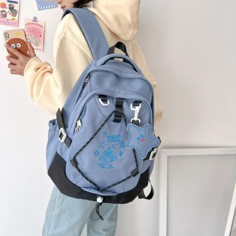 eybag Women's Backpack 2024 New Fashion Trend Oxford Textile Leisure Cute Student Style Large Capacity Women's Backpack