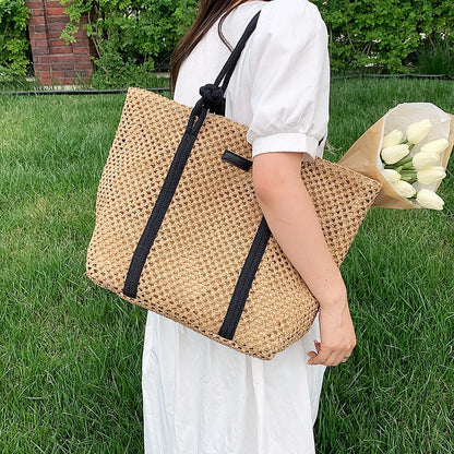 eybag Summer Straw Bags for Women Big Handmade Beach Bags Rattan Woven Handbags Travel Shopper Casual Resort Style Shoulder Bags