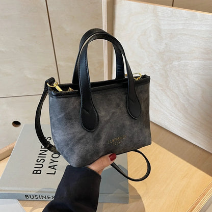 2024 New Arrival Women Patchwork Shoulder Bag PU Leather+Denim Handbag Ladies Small Square Crossbody Bags Female Daily Handbags