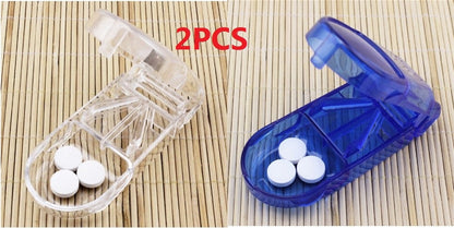 eybag Pill Caplets Medicine Dose Tablet Cutter Splitter Divide Compartment Storage Box Compartment Storage Box Portable Home Medicine