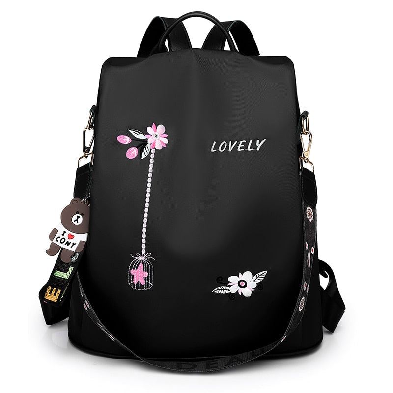 eybag NEW Fashion Anti Theft Women Backpack Durable Fabric Oxford School Bag Pretty Style Girls School Backpack Female Travel Backpack