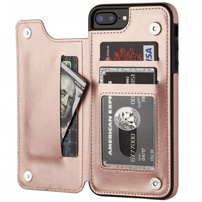 eybag Retro PU Flip Leather Case For iPhone 13 12 11 Pro Max XS Multi Card Holder Phone Cases For iPhone X 6 6S 7 8 Plus SE2022 Cover