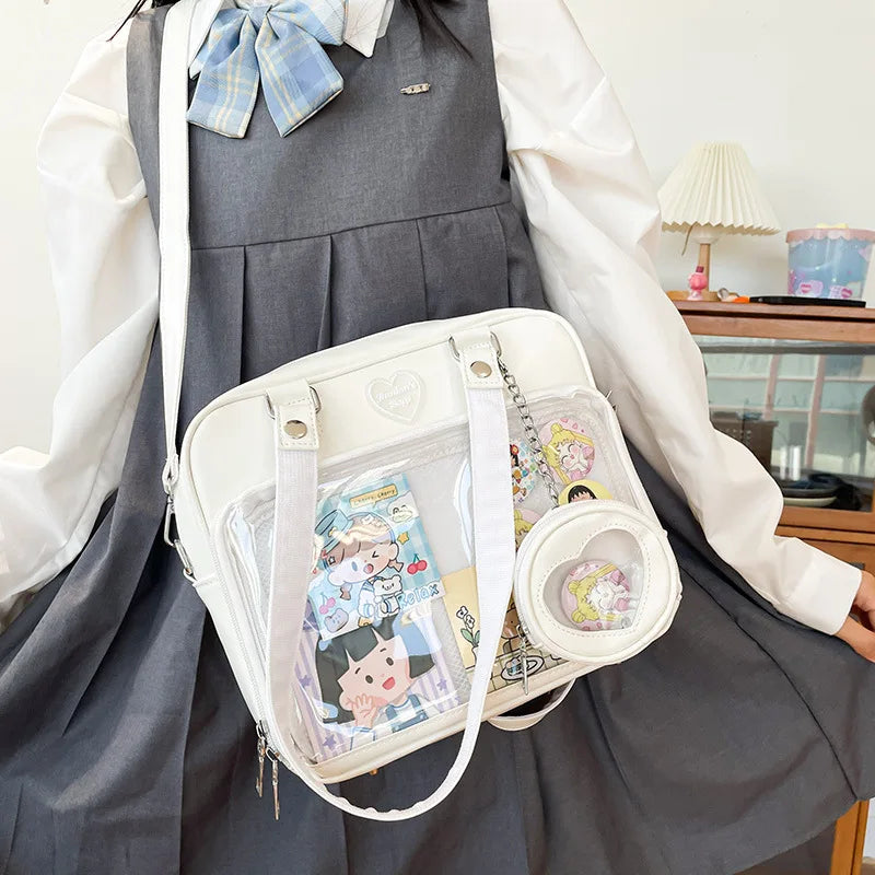 eybag Lovely JK Uniform Bag Girls High School Student Tote Bag New PU Shoulder Bag Itabag Women Crossbody Bags Handbags and Purse