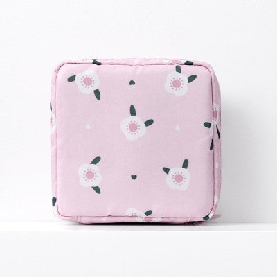 eybag Fashion Waterproof Tampon Storage Bag Cute Sanitary Pad Pouches Portable Makeup Lipstick Key Earphone Data Cables Organizer