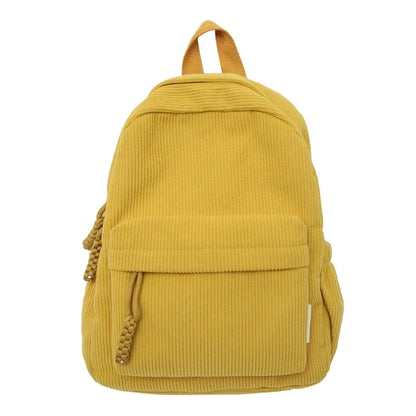 eybag Thread Twist Chain Rope Fashion Backpacks Casual Versatile 2024 The New Corduroy Solid  High Quality Women's Bag