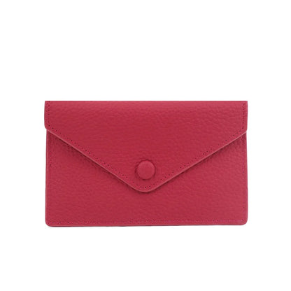 eybag Ultra-thin Ins Style Genuine Leather Card Holder Fashion Mini Short Envelope Wallet Korean Japan Credit Card Case Purse Dropship