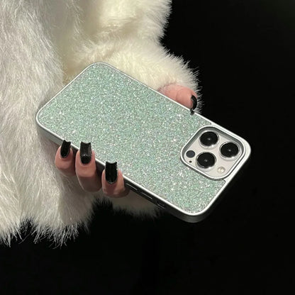 eybag Luxury  Glitter Clear Phone Case For iPhone15Pro Max 11 12 13 14 Plus Flash Drill TPU Transparent Camera Protection Cases Cover